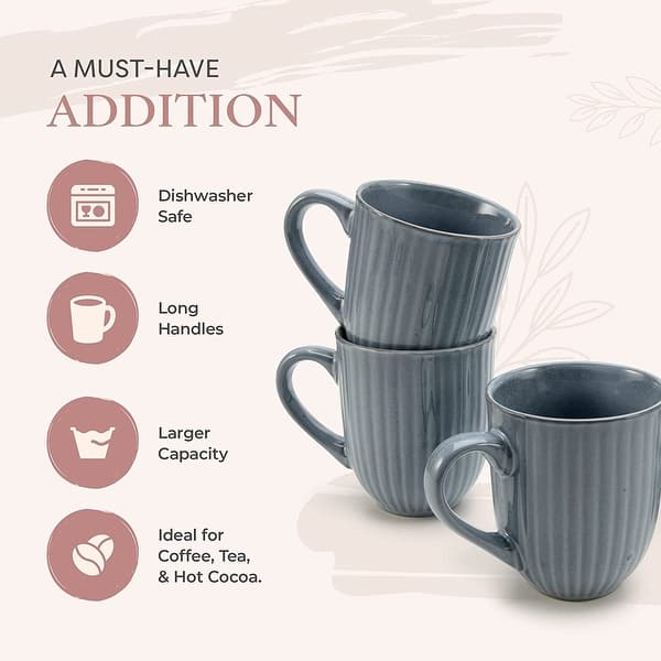 American Atelier 14 oz Large Handle Coffee Mug Set of 4 - Bed Bath & Beyond  - 38192509