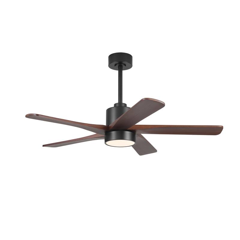 WINGBO 54" and 64" 5 ABS Blades DC Motor Indoor Ceiling Fan with Light & Remote
