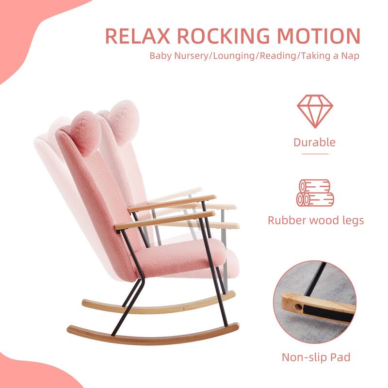 Teddy Rocker Chair with Adjustable Headrest