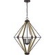 preview thumbnail 1 of 6, Quoizel Oversized Western Bronze 4-light Pendant