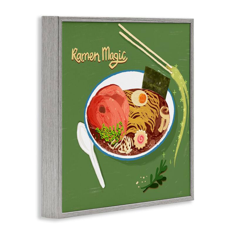 Stupell Ramen Magic International Meal Framed Giclee Art Design By Juliet Rose Philips