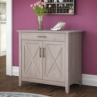 The Gray Barn Hatfield Secretary Desk with Storage Cabinet (Washed Gray)