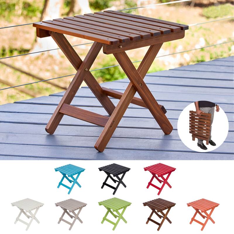 Laguna Assembled Square Folding Table - 19 W x 19 L x 19 H