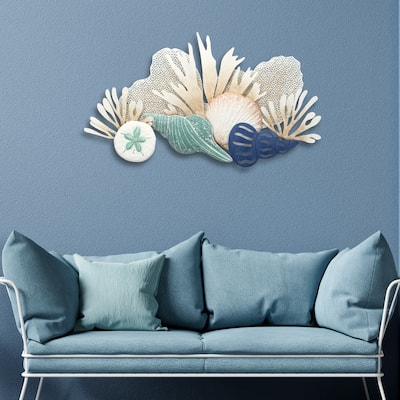 Saorise Reef and Shell Blue Wall Decor