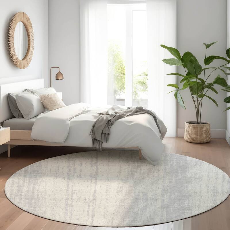 Machine Washable Indoor/ Outdoor Chantille Stripes Ombre Rug