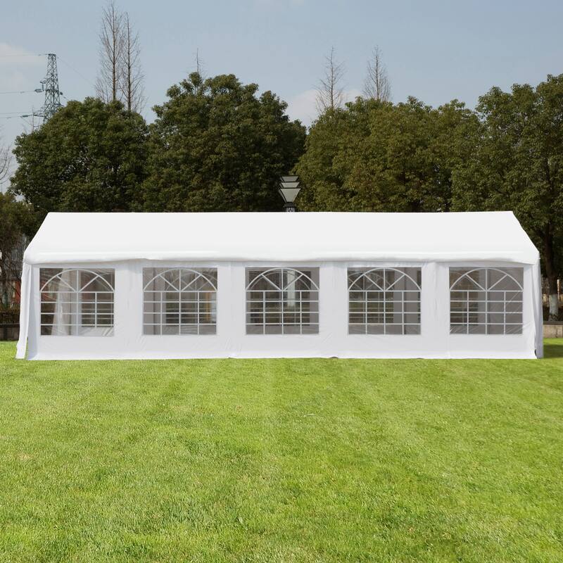 Outsunny 16' x 32' Heavy Duty Party Tent, Large Canopy Tent, Event Tent