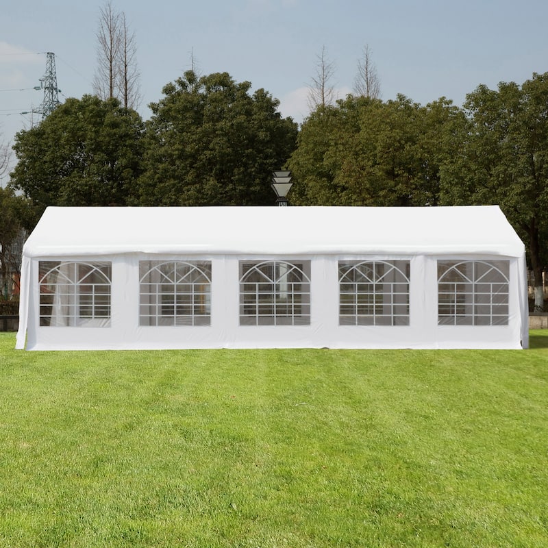 Outsunny White Heavy Duty Party and Event Tent