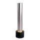 preview thumbnail 2 of 20, Hilliard 46" tall Stainless Steel and Black Patio Fountain, LED Lights - 12" x 47"