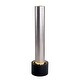 preview thumbnail 12 of 20, Hilliard 46" tall Stainless Steel and Black Patio Fountain, LED Lights - 12" x 47"