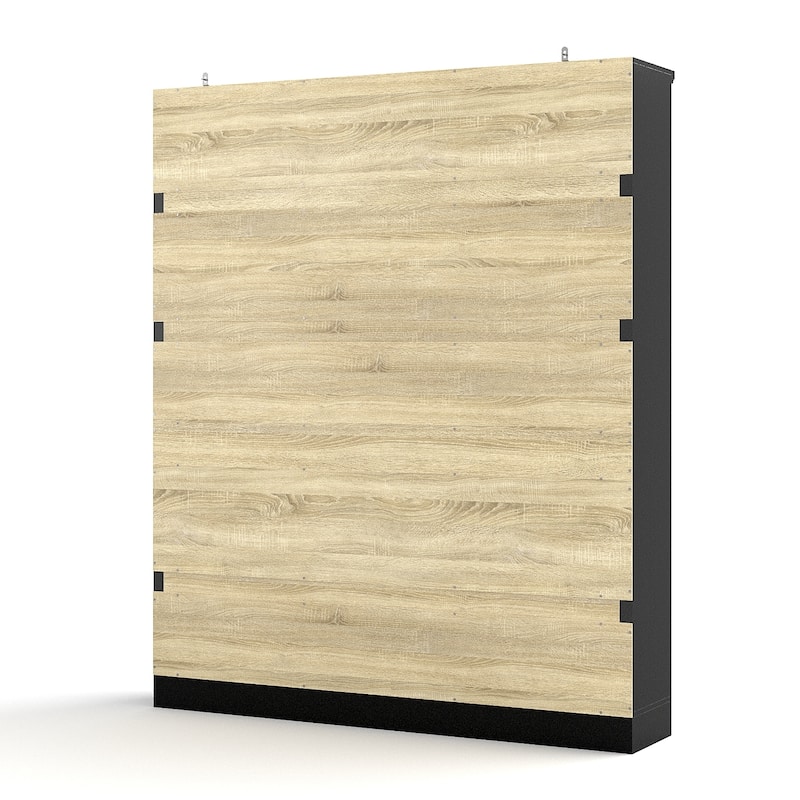 65" Tall Bookshelf with Drawers, Extra-Wide Storage Shelf Unit, Adjustable Wood Bookcase, Modern Display Cabinet