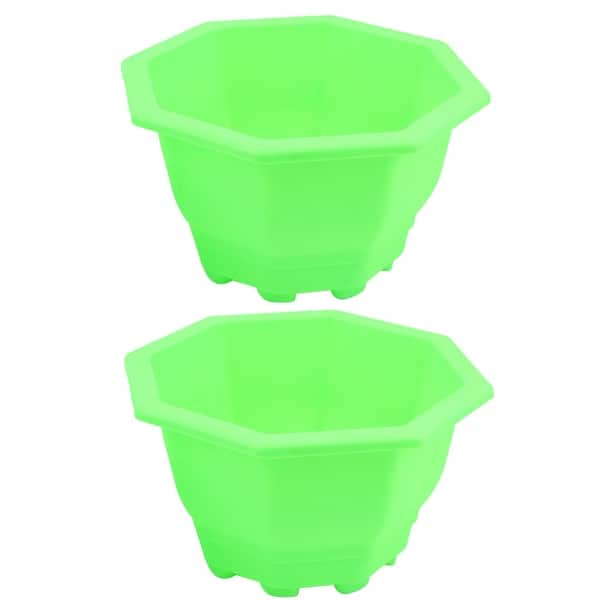 Unique Bargains Plastic Octagon Shaped Home Garden Window Decor Plant
