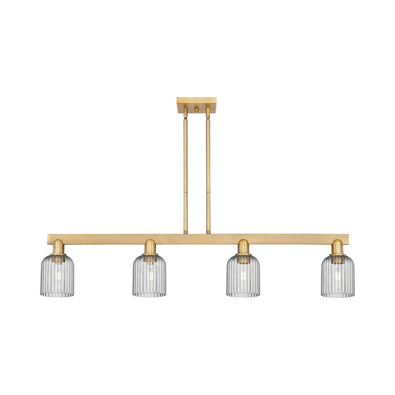 Innovations Lighting Downtown Urban - Bridal Veil - 4 Light 48" Stem Hung Island Light