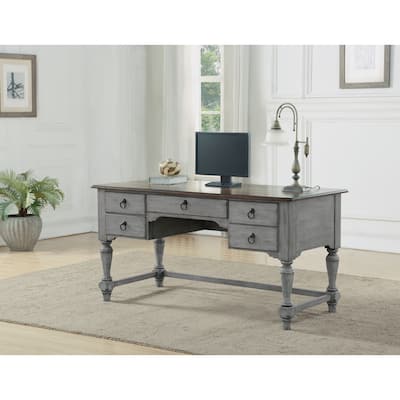 Plymouth Gray Writing Desk by Flexsteel