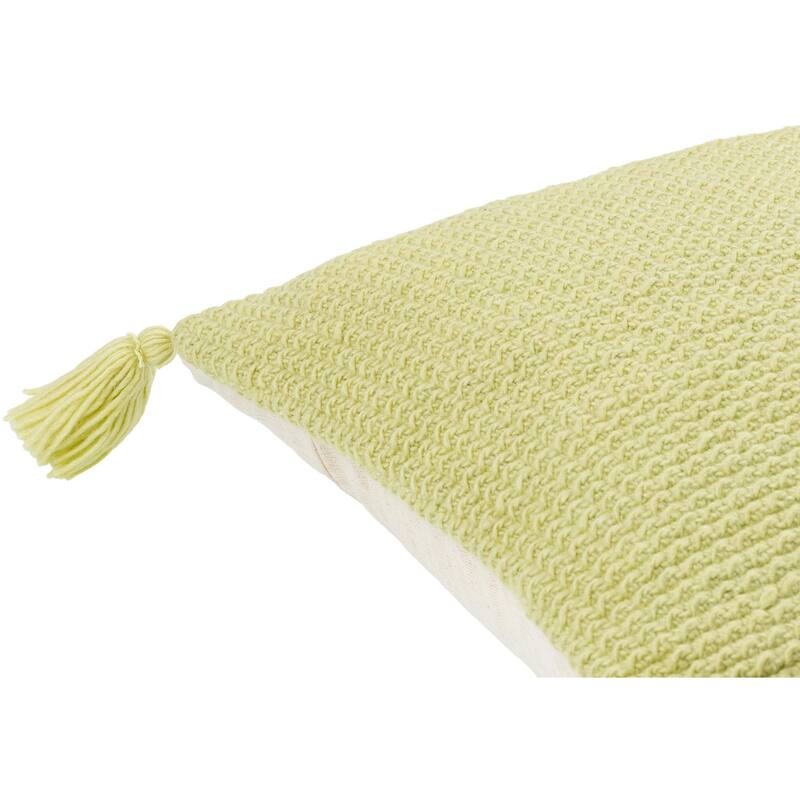 Demond Farmhouse Solid Color Accent Pillow