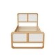 preview thumbnail 7 of 7, Twin Size Solid Wood Platform Bed, Walnut & White