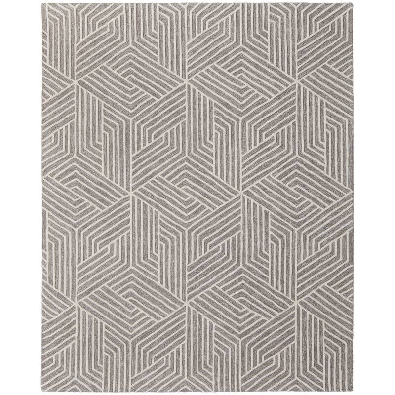 Grand Bazaar Rooney Hand Tufted Geometric Modern Area Rug