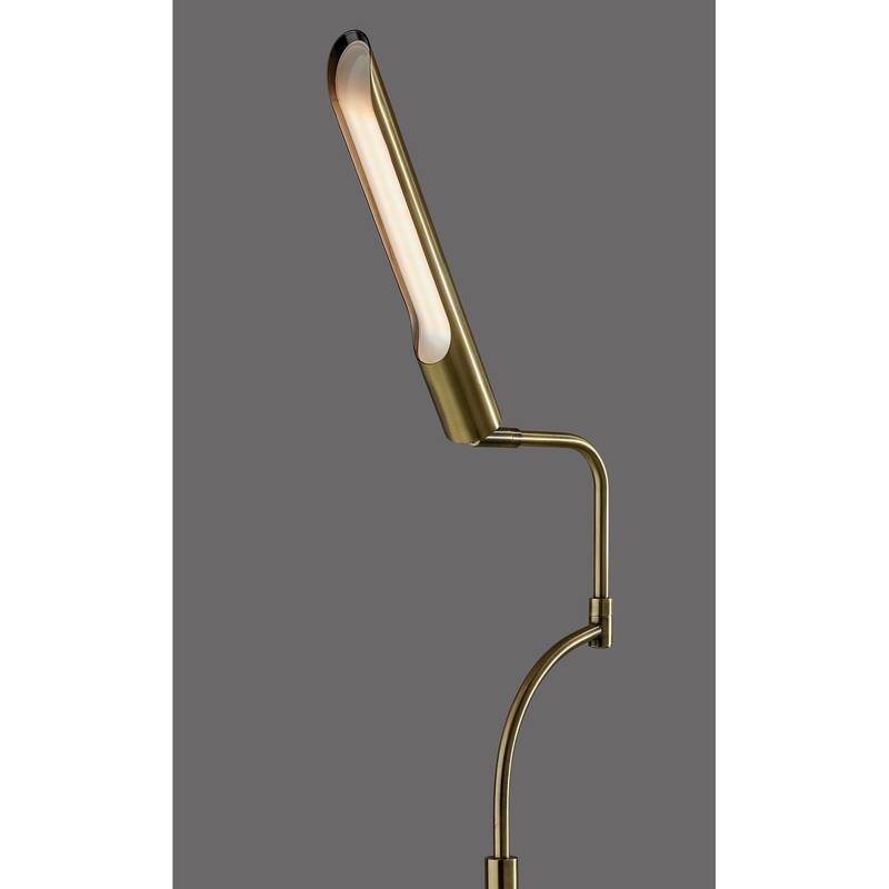 Zane LED Floor Lamp w. Smart Switch- Black