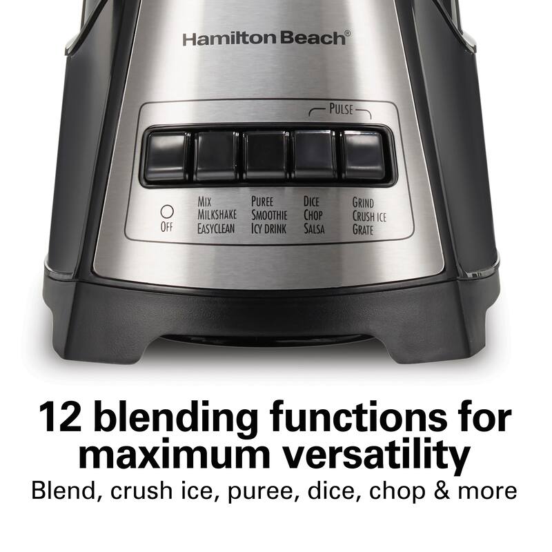 Hamilton Beach Black MultiFunction Glass Jar Blender Bed Bath