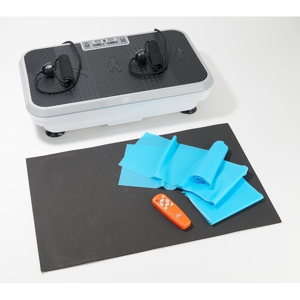PowerFit Elite Vibration Platform with Exercise Bands Mat Refurbished Bed Bath Beyond 33753118