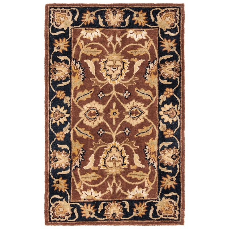SAFAVIEH Handmade Classic Cheul Traditional Oriental Wool Rug - 2' x 3' - Rust/Black