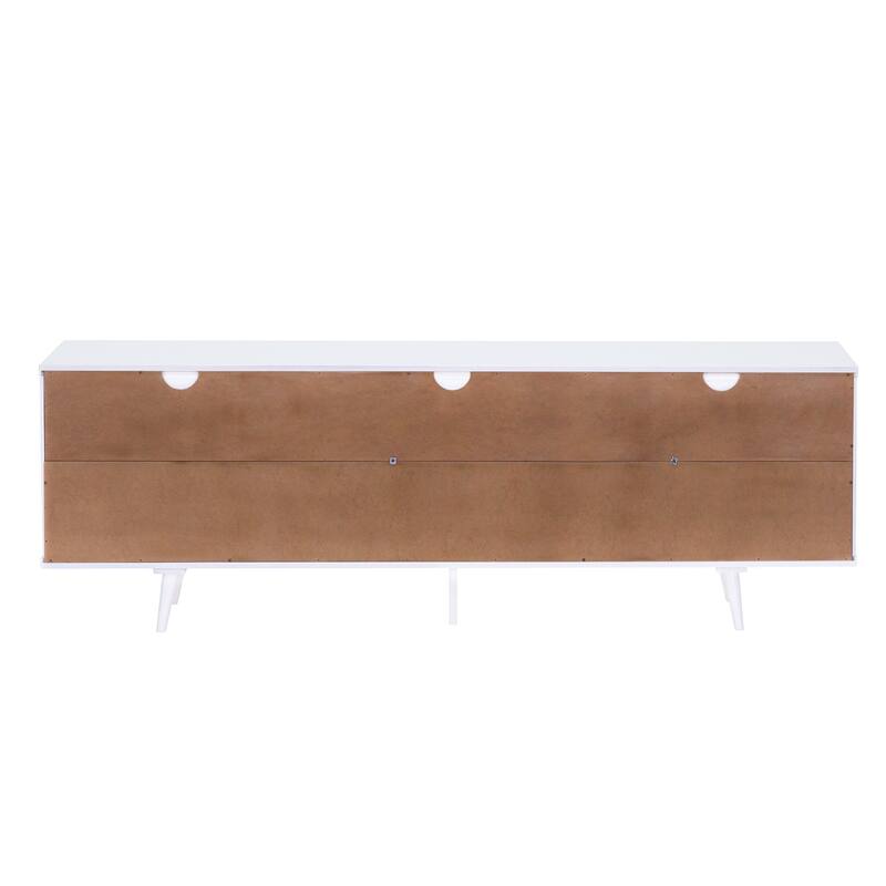 Middlebrook Alby 70-inch Mid-Century Solid Wood TV Stand