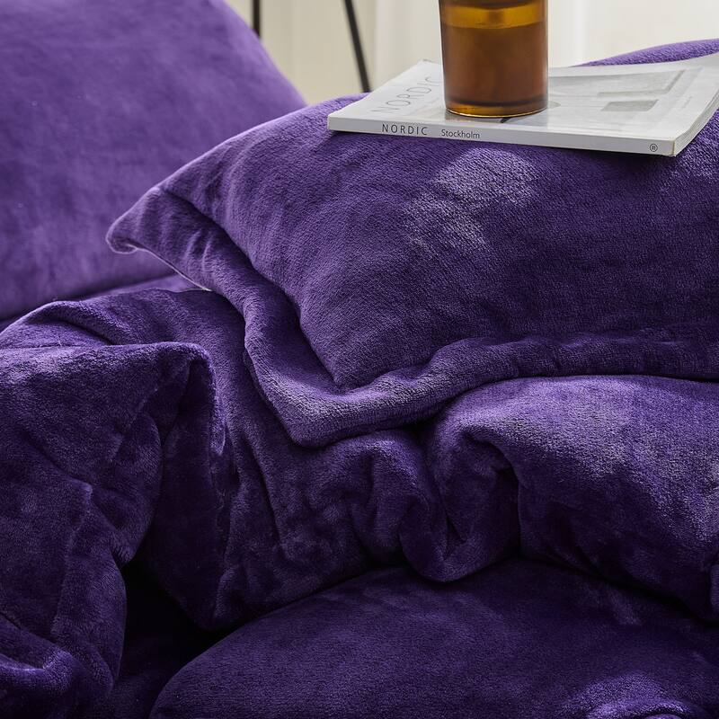 Thicker Than Thick® - Coma Inducer® Oversized Comforter Set - Down Alternative Ultra Plush Filling - Birch