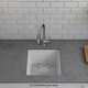 preview thumbnail 4 of 7, 16 Inch Lexicon Platinum Quartz Composite Drop-in Undermount Single Bowl Galaxy White Kitchen Sink LP-1618-W-SO