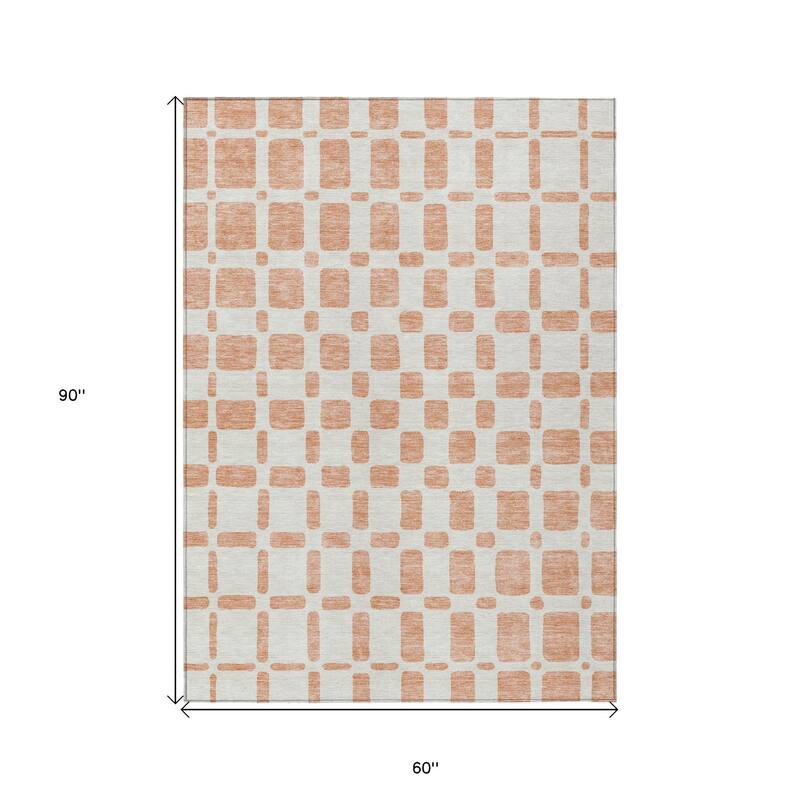 HomeRoots Geometric Transitional Rectangle Outdoor Rug