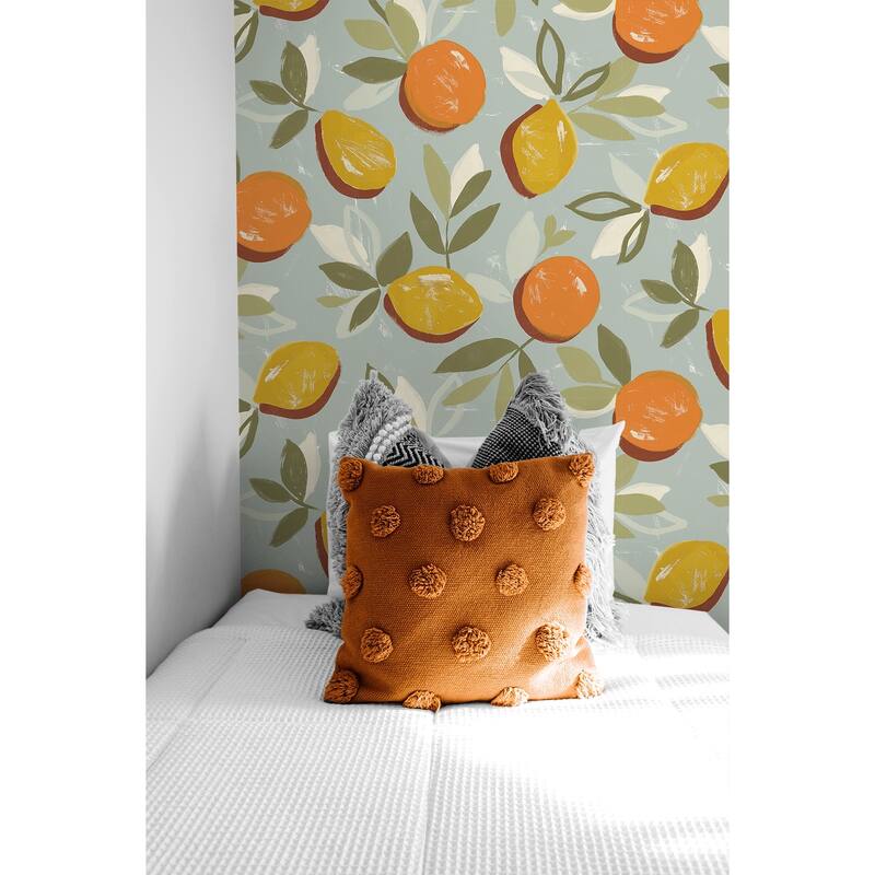 NextWall Fruit Toss Peel and Stick Wallpaper