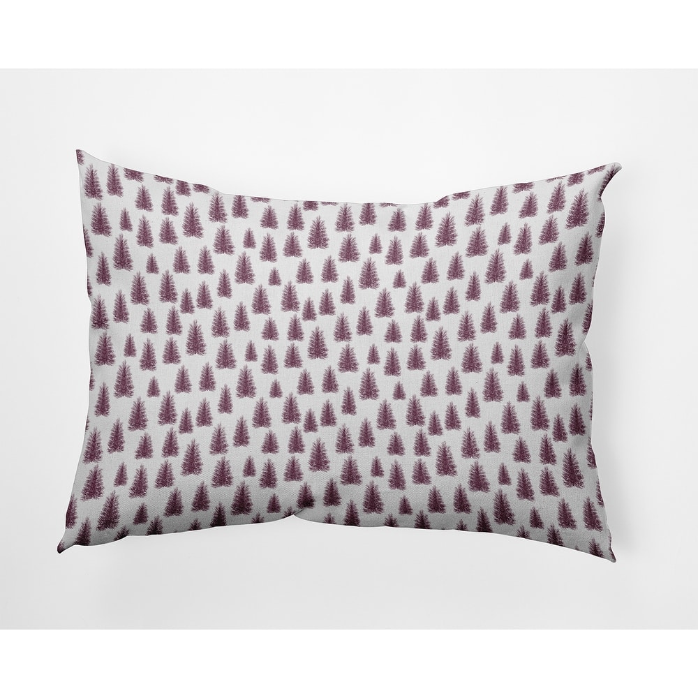 Christmas Trees Pattern Indoor/Outdoor Throw Pillow