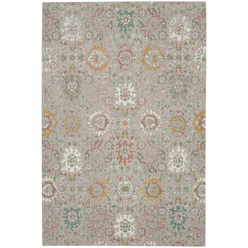 Nourison Twilight Area Rug - 5'6" x 8' - Grey/Multi - Rectangle