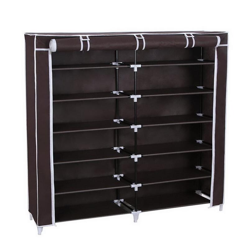 Shop 6 Tiers Portable Non Woven Storage Organizer Closet Shoe Rack Colors Overstock 23449541