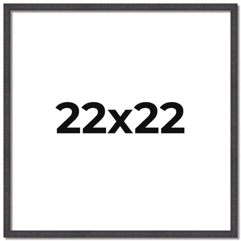 22x22 Frame Brown Solid Wood Picture Frame Includes UV Acrylic