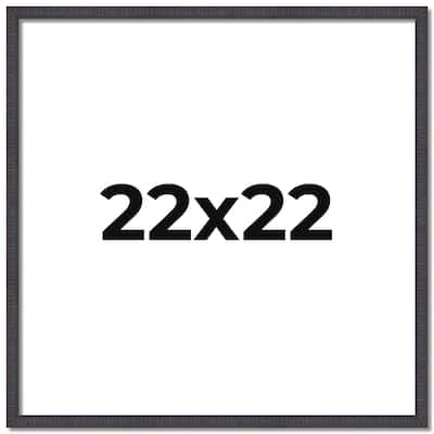 22x22 Frame Brown Solid Wood Picture Frame Includes UV Acrylic