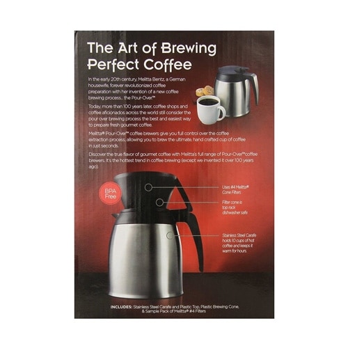 Melitta pour best sale over thermal carafe