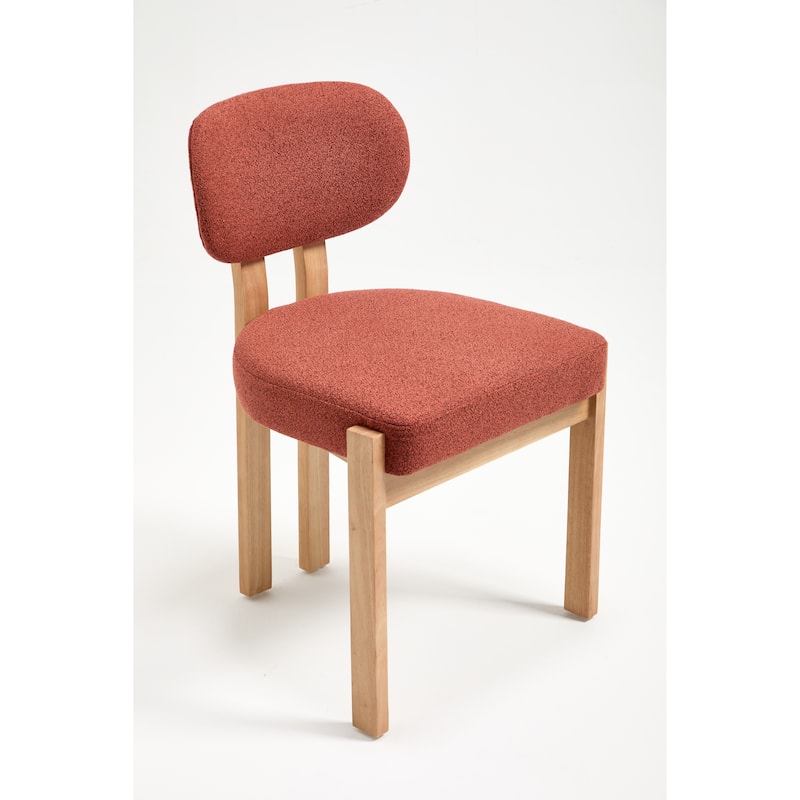 Wooden Dining Chairs Set of 2, Modern Fabric Upholstered Dining Room Chair Kitchen Chairs, Farmhouse Dinner Chair for Kitchen