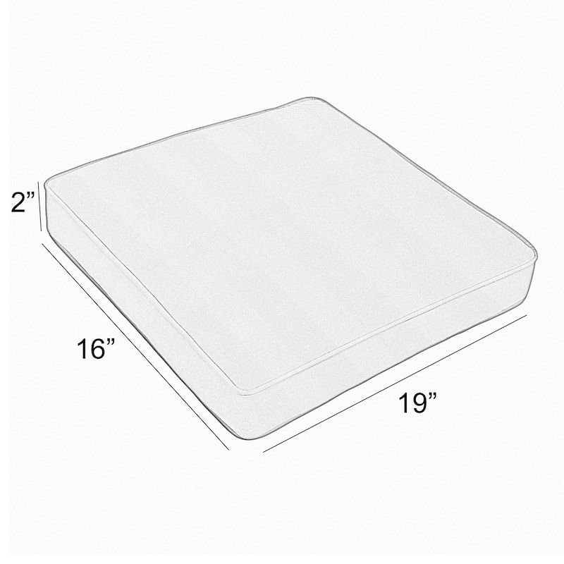 Lehigh Sunbrella Indoor/ Outdoor Chair Cushions, Set of 4 - 19 in w x 16 in d - 19 in w x 16 in d