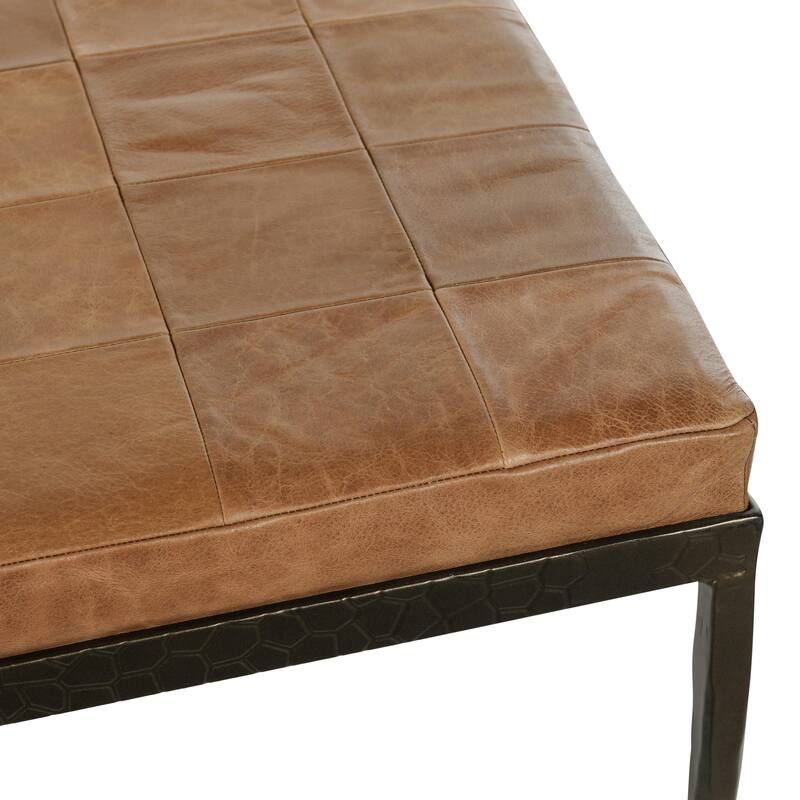 Classic Home Malo Leather 28" Bench