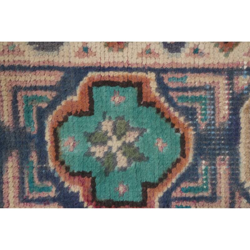 Hand Knotted Oriental 100% Wool Carpet Traditional Medallion Brown Tabriz Area Rug - 5' 10'' X 4' 2''