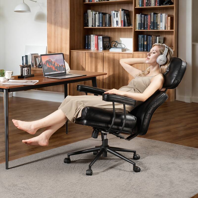 HOOOWOOO Ergonomic High Back Office Chair Adjustable Swivel Task Chair