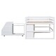 preview thumbnail 15 of 14, full Loft Bed with Storage Drawers, Cabinet, and Movable Stairs - Children's Wardrobe Included