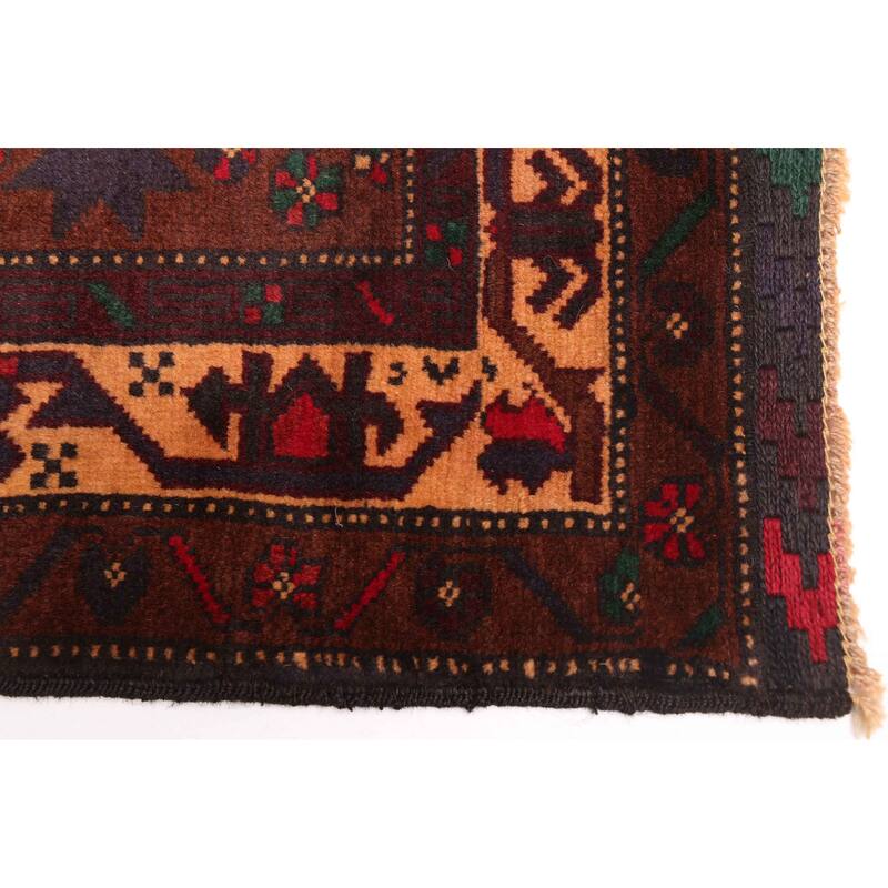 ECARPETGALLERY Hand-knotted Teimani Brown Wool Rug - 3'7 x 5'10