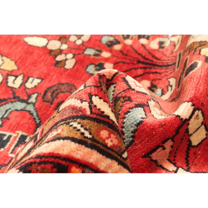 ECARPETGALLERY Hand-knotted Anadol Red Wool Rug - 3'7 x 4'11