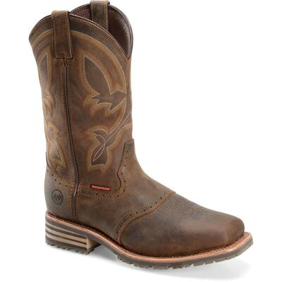 DoubleH Boots Mens 11 Jeyden Waterproof Wide Square Ice Roper Western Boot Tan Crazy Horse Dh4124 Tan Crazy Horse