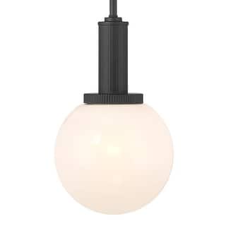 Bellevue SHP87670 8" Wide Mini Pendant with Strié Glass Shade