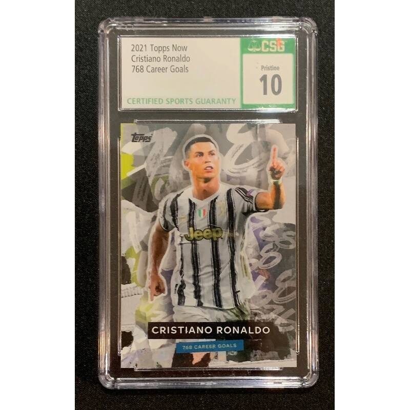 Cristiano Ronaldo 2021 Topps Now UEFA CL 768 Career Goals Soccer Card CSG 10 - 8'6" x 11'6"