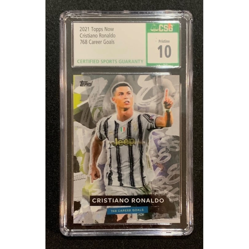 Cristiano Ronaldo 2021 Topps Now UEFA CL 768 Career Goals Soccer Card CSG 10 - 8'6" x 11'6"