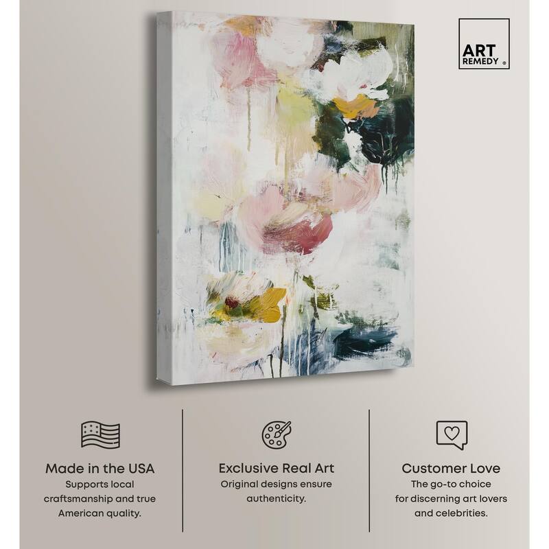 Dripping Colors IV Canvas by Art Remedy, Gallery Wrapped