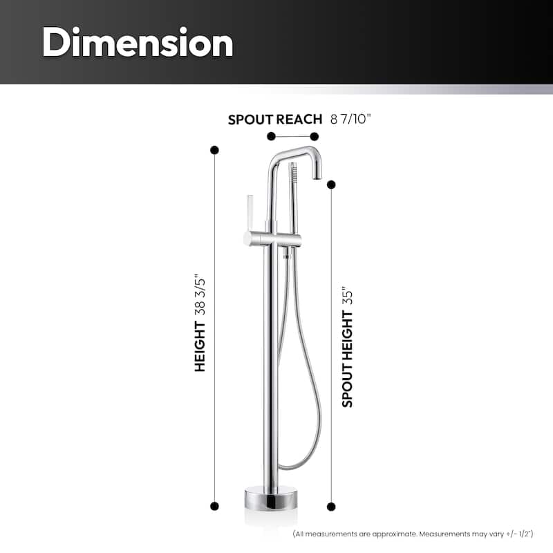 Delara Freestanding Tub Faucet with Hand Shower