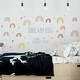 preview thumbnail 3 of 14, Walplus Colorful Rainbows Dream Big Kids Wall Stickers Nursery Décor
